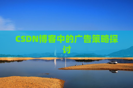 CSDN博客中的广告策略探讨